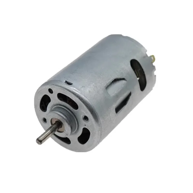 DC motor, metal back cover, strong power, strong magnetic carbon brush motor, electric drill, car model 12V1W rpm