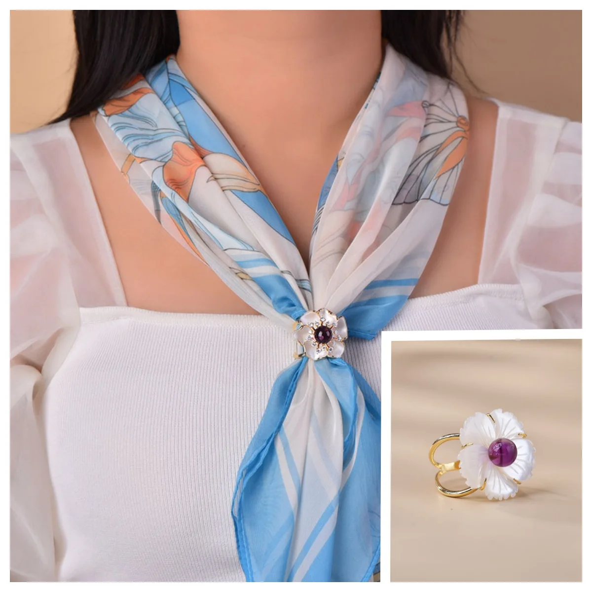 sciarpa-con-ametista-naturale-con-fibbia-conchiglia-bianca-stile-fiore-di-pruno-per-banchetti-occasioni-aziendali-look-quotidiano-accessori-in-cristallo