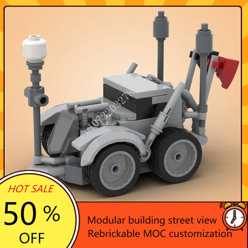 200PCS MOC Classic Cartoon Figure Nux + modello di auto Puzzle personalizzati FAI DA TE Educazione creativa Set di assemblaggio Puzzle Giocattoli di Natale Regalo