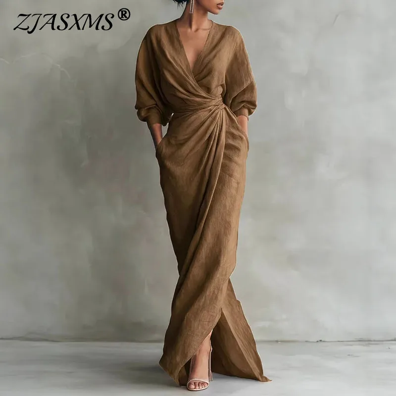 #79 Latest Long Sleeve Wrap Dress Offers