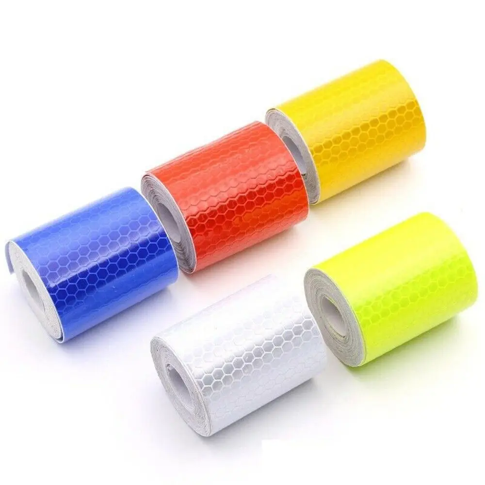 1m*5cm Car Decoration Car Stickers Strip Roll Reflector Protective Tape Safety Warning Reflective Sticker