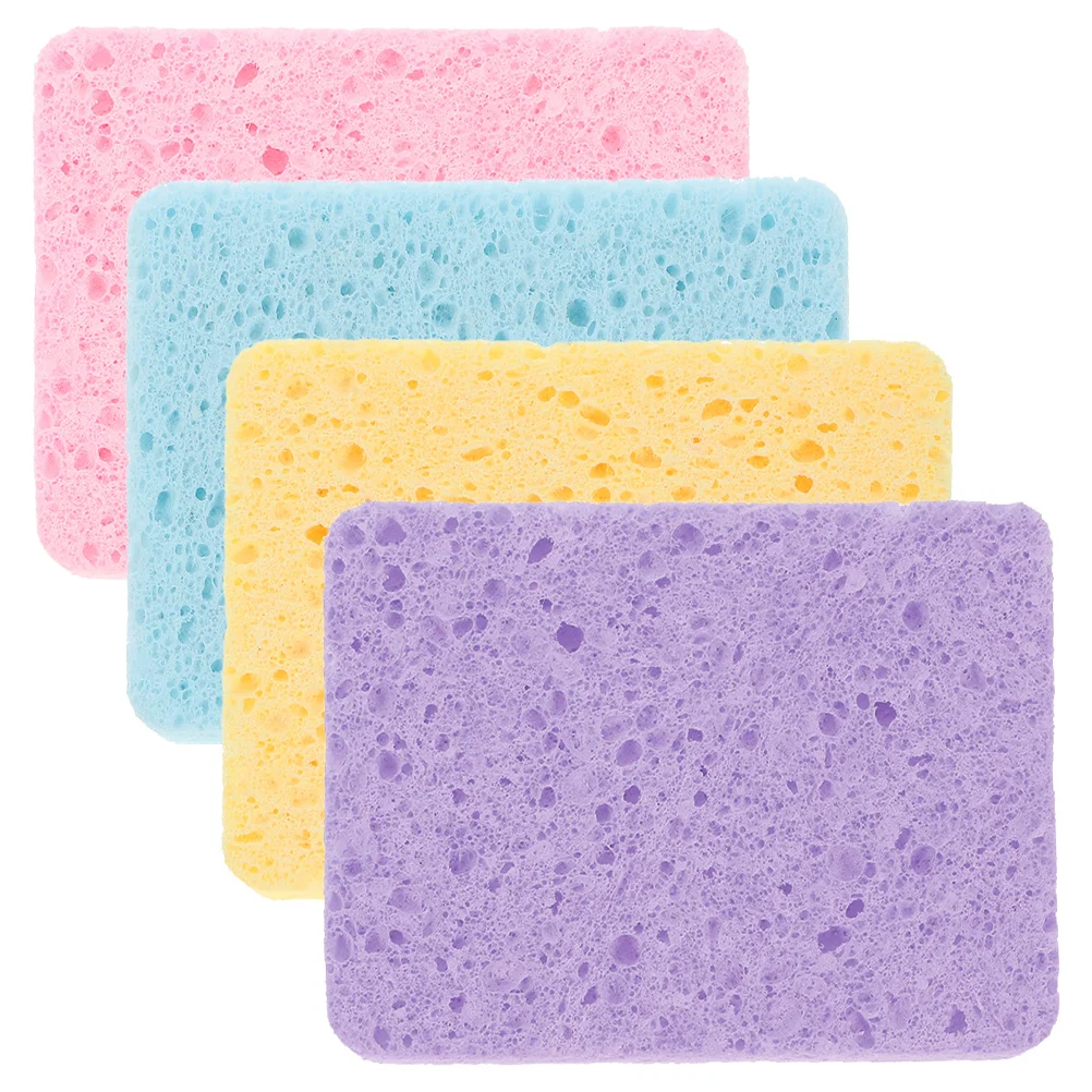

4Pcs Watercolor Painting Sponge Set Water Absorbent Square Sponges Colorful Cleaning Tools for Acrylic and Watercolor Artists
