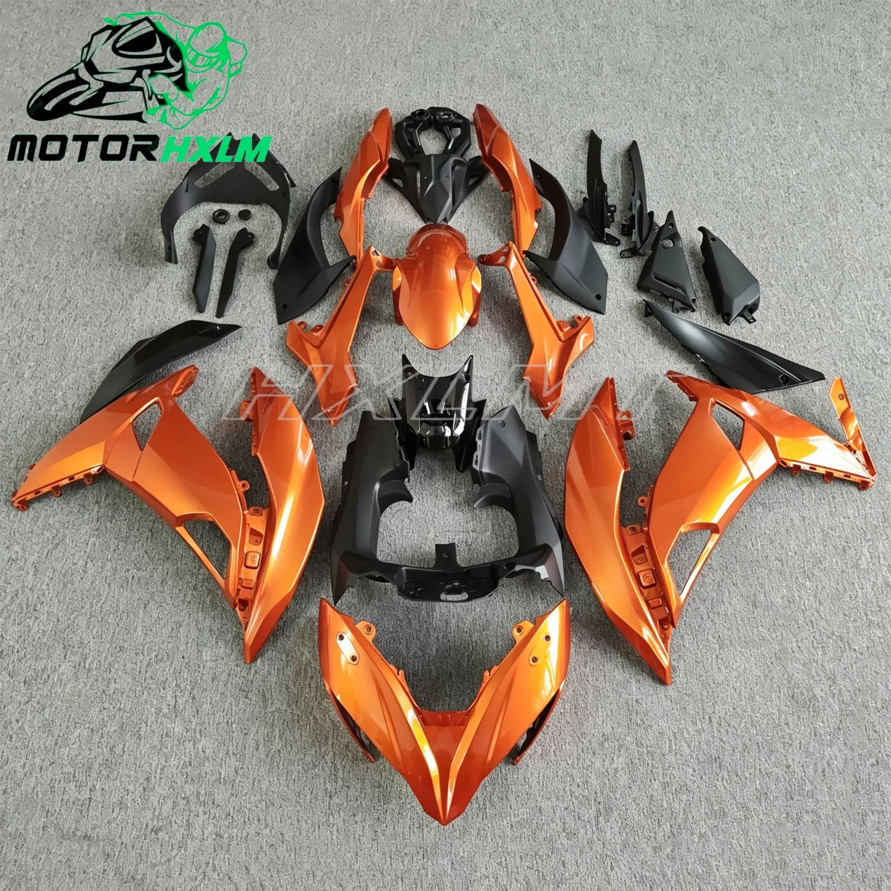 

For Kawasaki NINJA650 ER-6F 2017 2018 2019 Motorcycle Injection Fairing Kit Body Orange Ninja 650 17 18 19