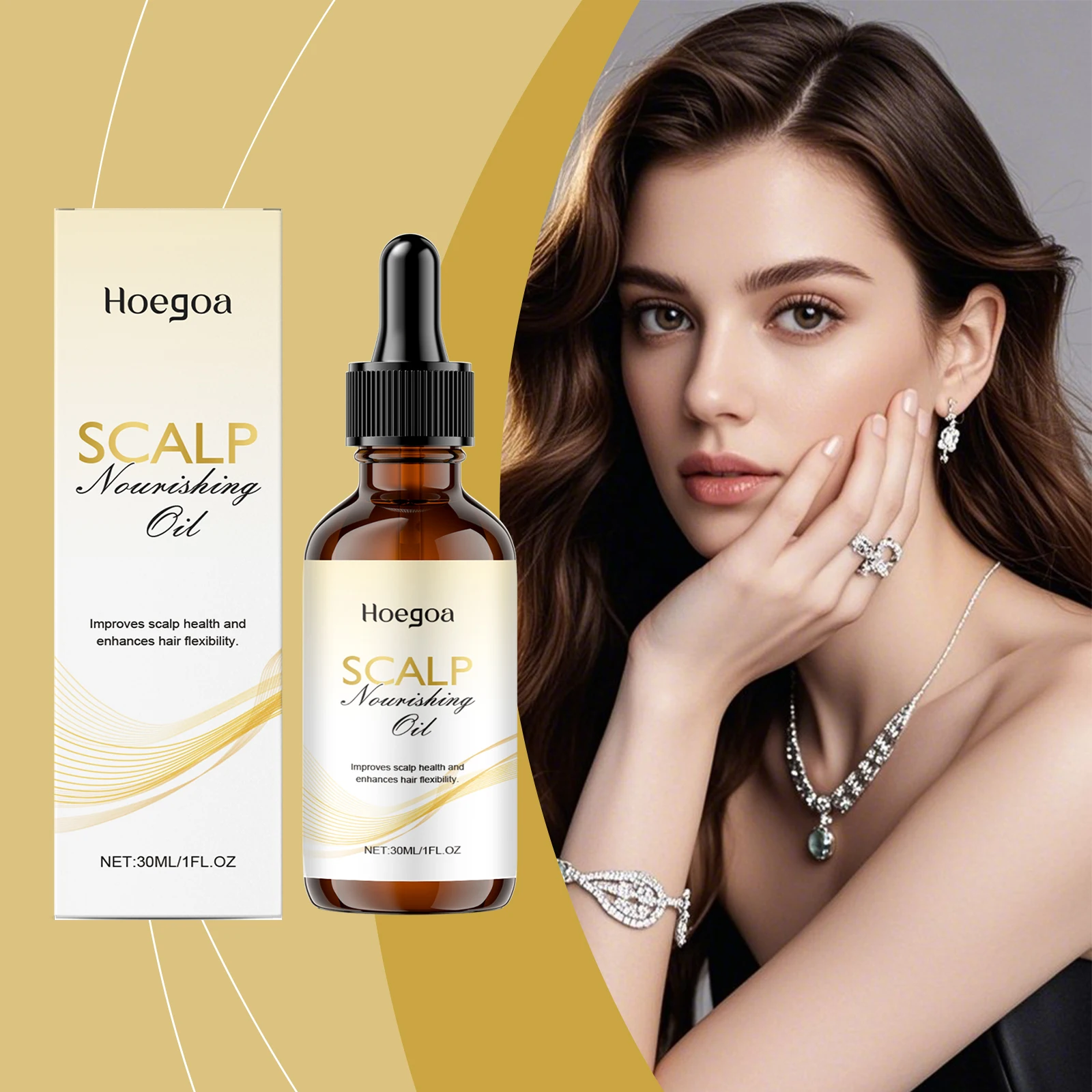 

Moisturizing Hair Oil for Scalp Care - Gentle Nourishment, Refreshing Non-Greasy, Strengthens Hair, Supports Scalp Condition