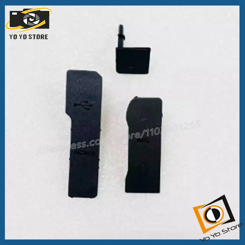 3pcs/set for Canon R6 USB Leather Port Side Camera Rubber Repair Parts