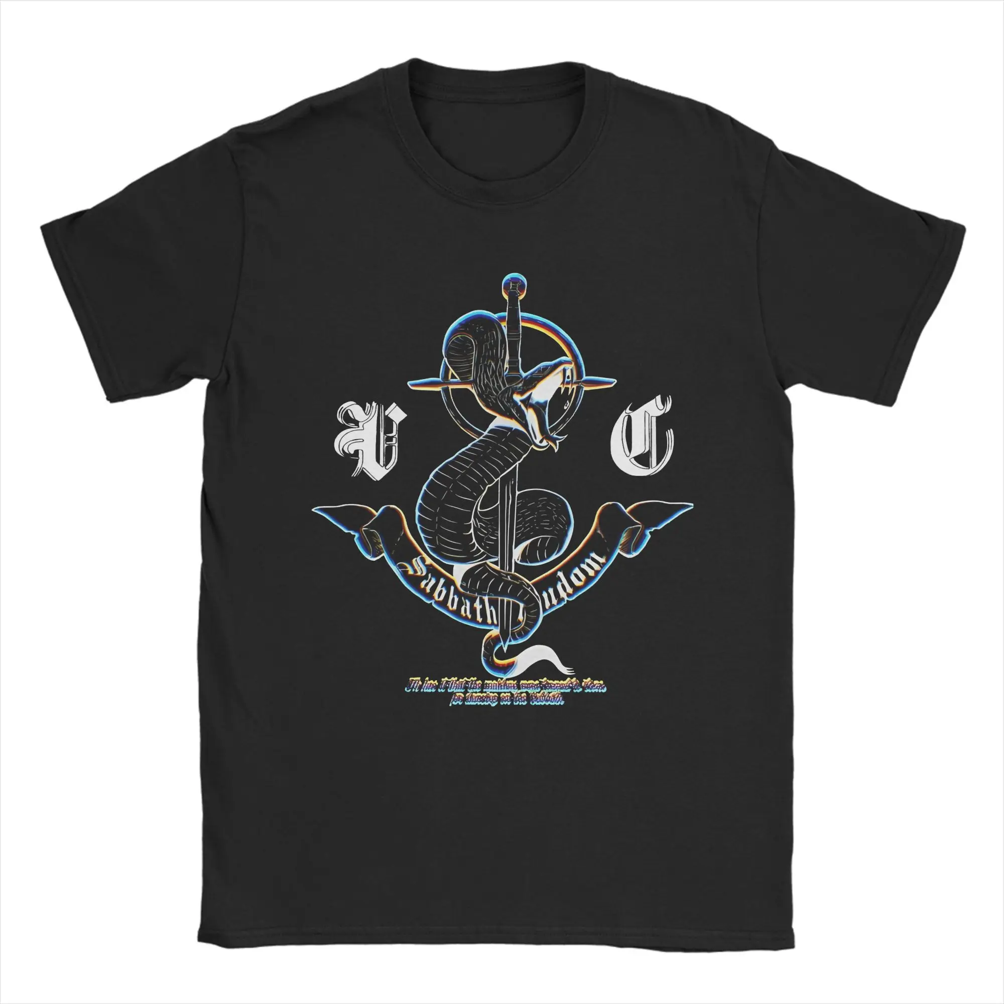 Novelty Wind Breaker  T-Shirt for Men Round Collar 100% Cotton T Shirt Sabbath Short Sleeve Tees 6XL Clothes