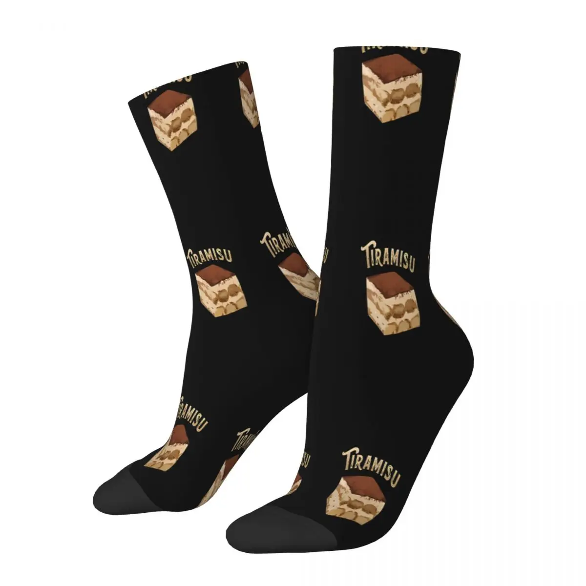 

Tiramisu Dessert Socks Male Mens Women Winter Stockings Printed