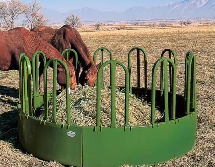 

Portable horse hay feeder horse yard