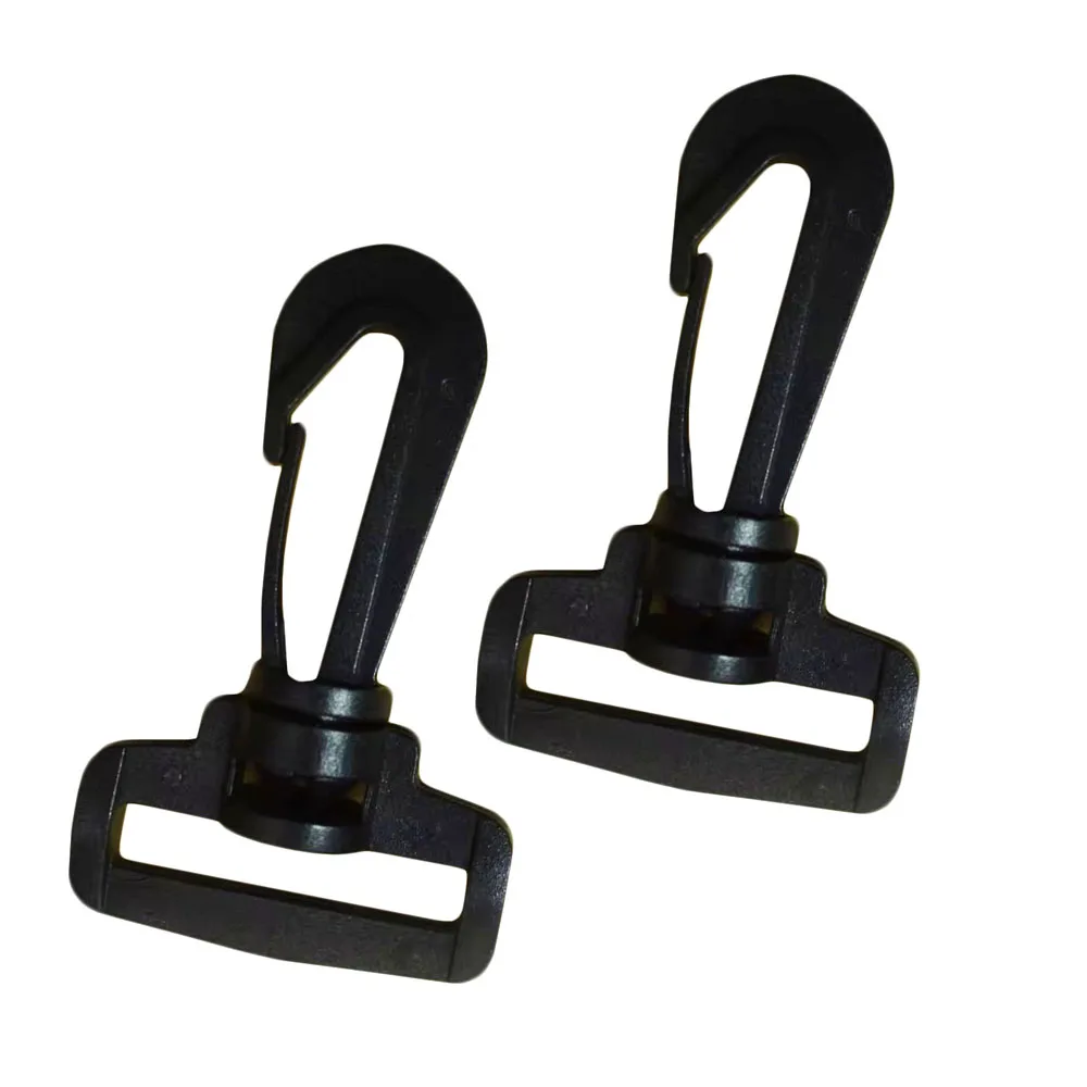 2PCS Hooks Plastic Swivel Snap Buckles for Bag Straps Outdoor Backpack Straps Webbing Craft Scouting Knot Safety Pin Accessories