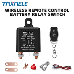 Universal Battery Switch Relay Wireless Remote Control Disconnect Cut Off Isolator Master Switches 12V 120A 200A 500A