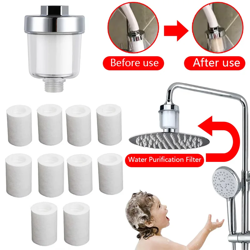

1 Set Water Outlet Purifier Universal Faucet Filter for Kitchen Bathroom Shower Household Filter PP Cotton High Density