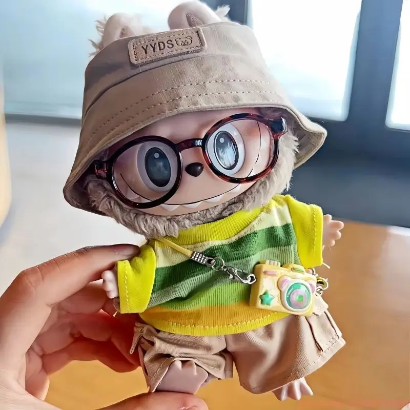 17cm Labubu Ubranka dla Labubu Buty Strój Zabawki Ubrania Codzienne Lalki Akcesoria Labubu Dostępne Od Ręki Tylko Ubrania na Prezent