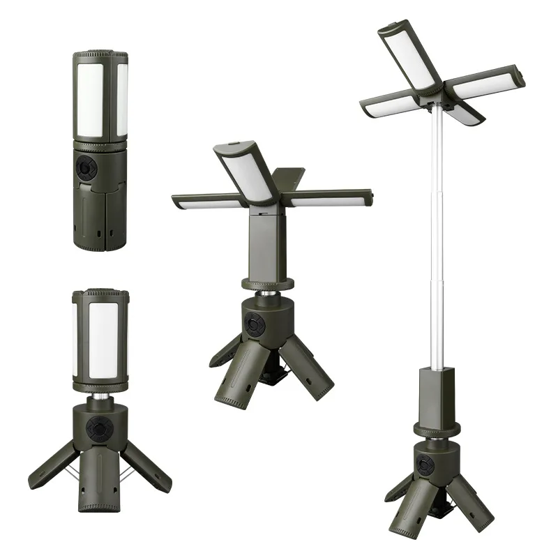 

New multifunctional portable folding retractable camping light charging long battery life outdoor camping light waterproof