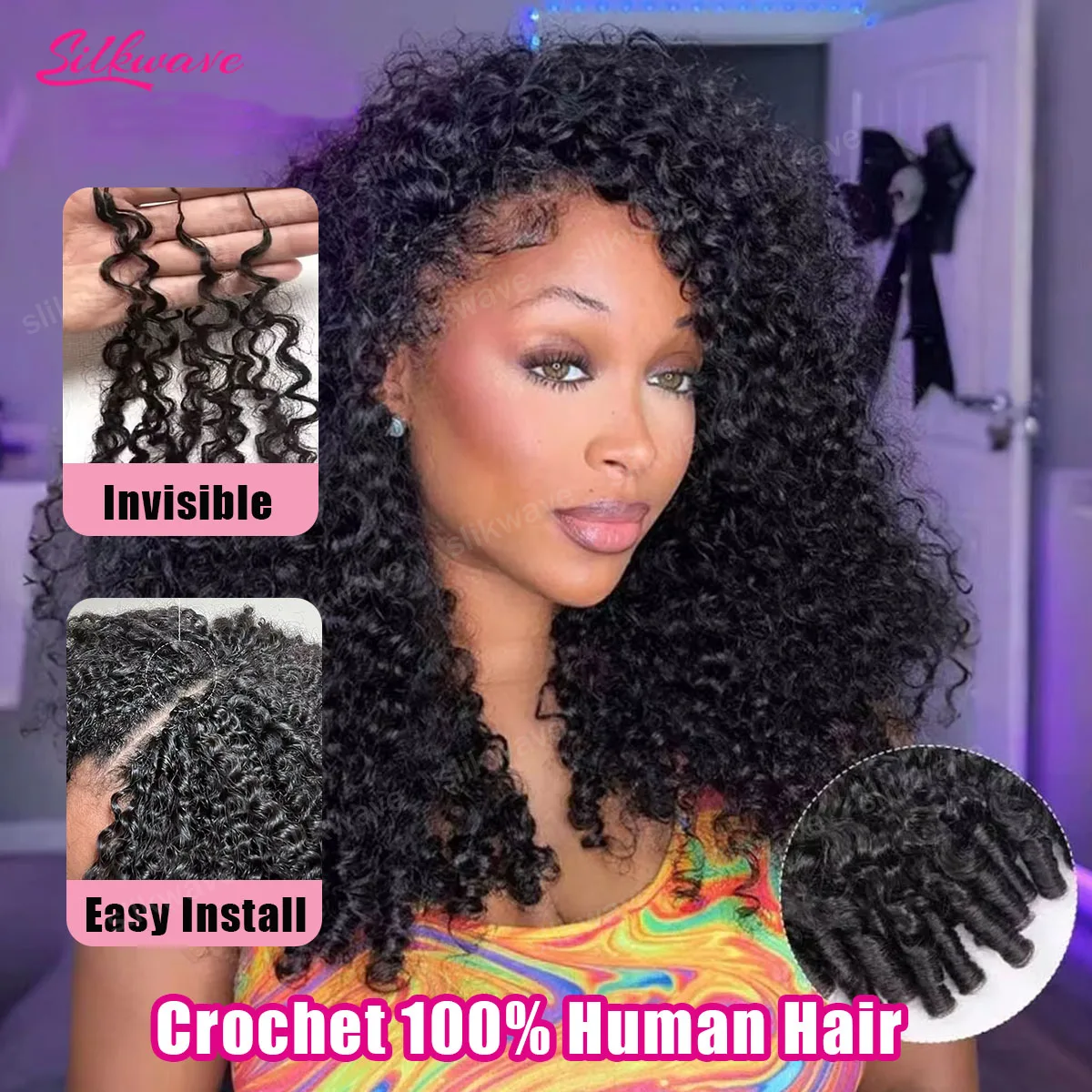 

Натуральные волосы для наращивания 12A Burmese Curly Knotless Pre-Separated, 100% человеческие волосы, волнистые, натурального цвета, для женщин.