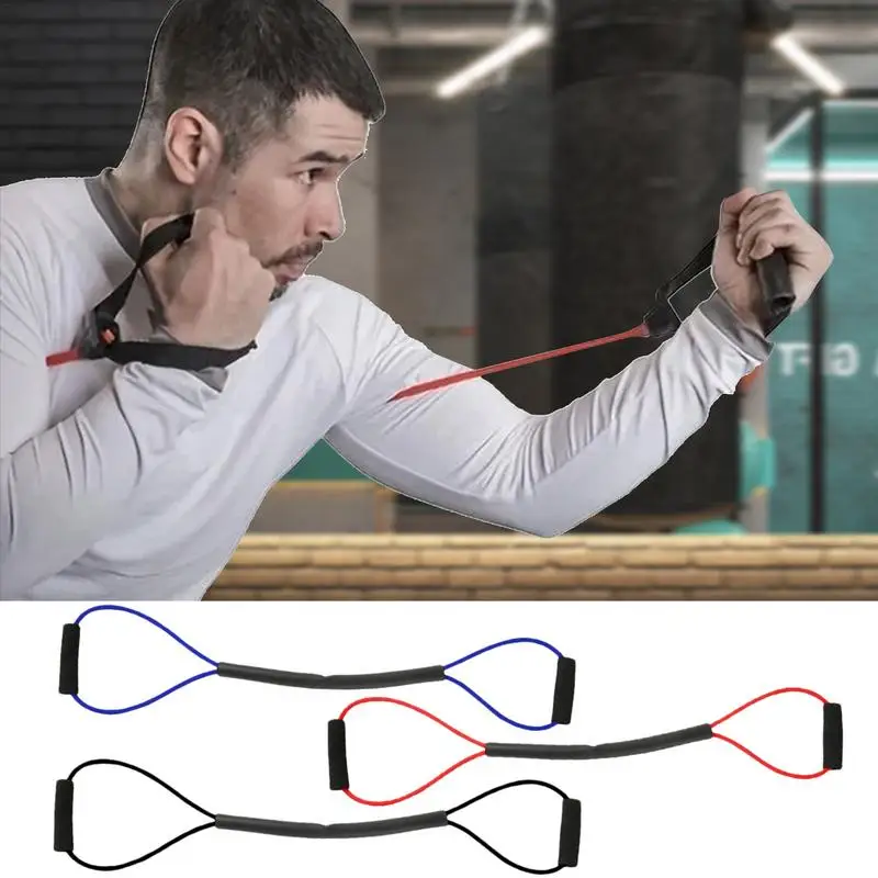 

Boxing Resistant Bands Boxing Tension Rope Resistant Band Agility Training Pulling Rope With Comfort Handles Arm Strength