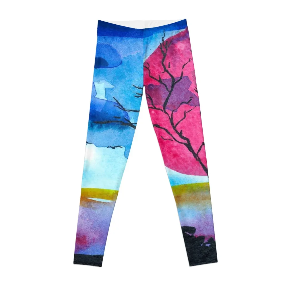 African Sun Watercolor #3 Leggings Pants sport Training pants for girls workout shorts Womens Leggings