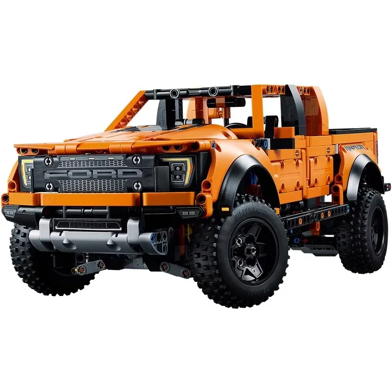 1379PCS Technical 1:10 F-150 Raptor Off Road Car Building Blocks  Pickup Vehicle Assemble Bricks Toys Gifts For Boy Kids