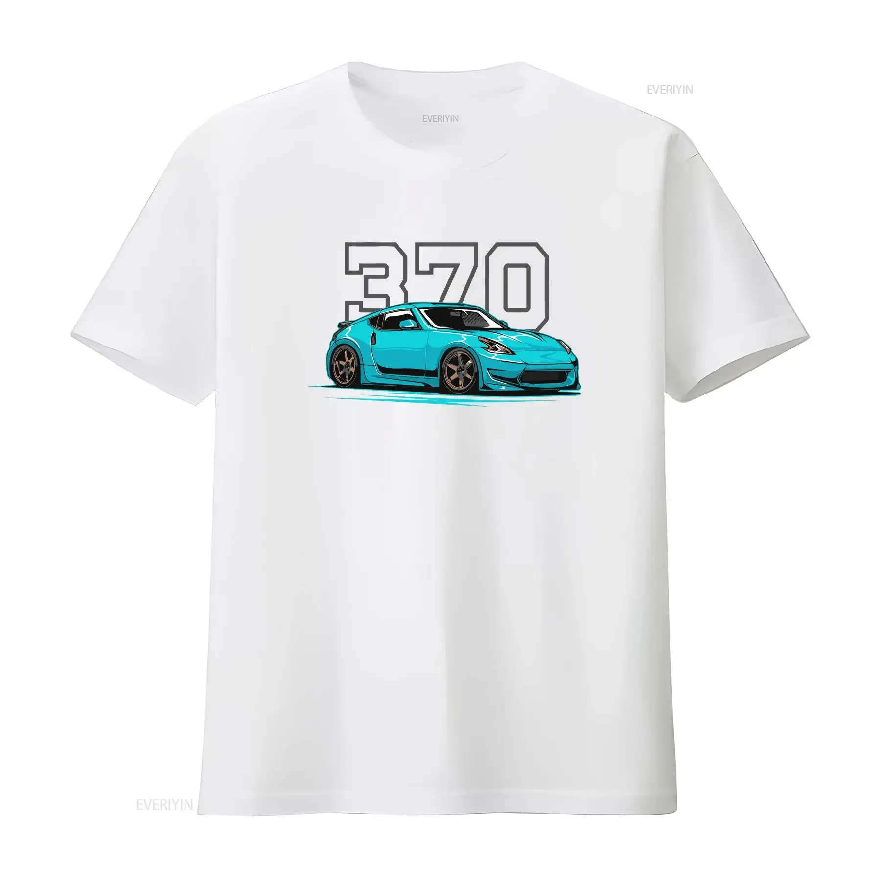 370 JDM Z import drift king classic tee t shirt vintage Washed Casual Soft Slightly homme Comfortable Versatile Breathable view 4