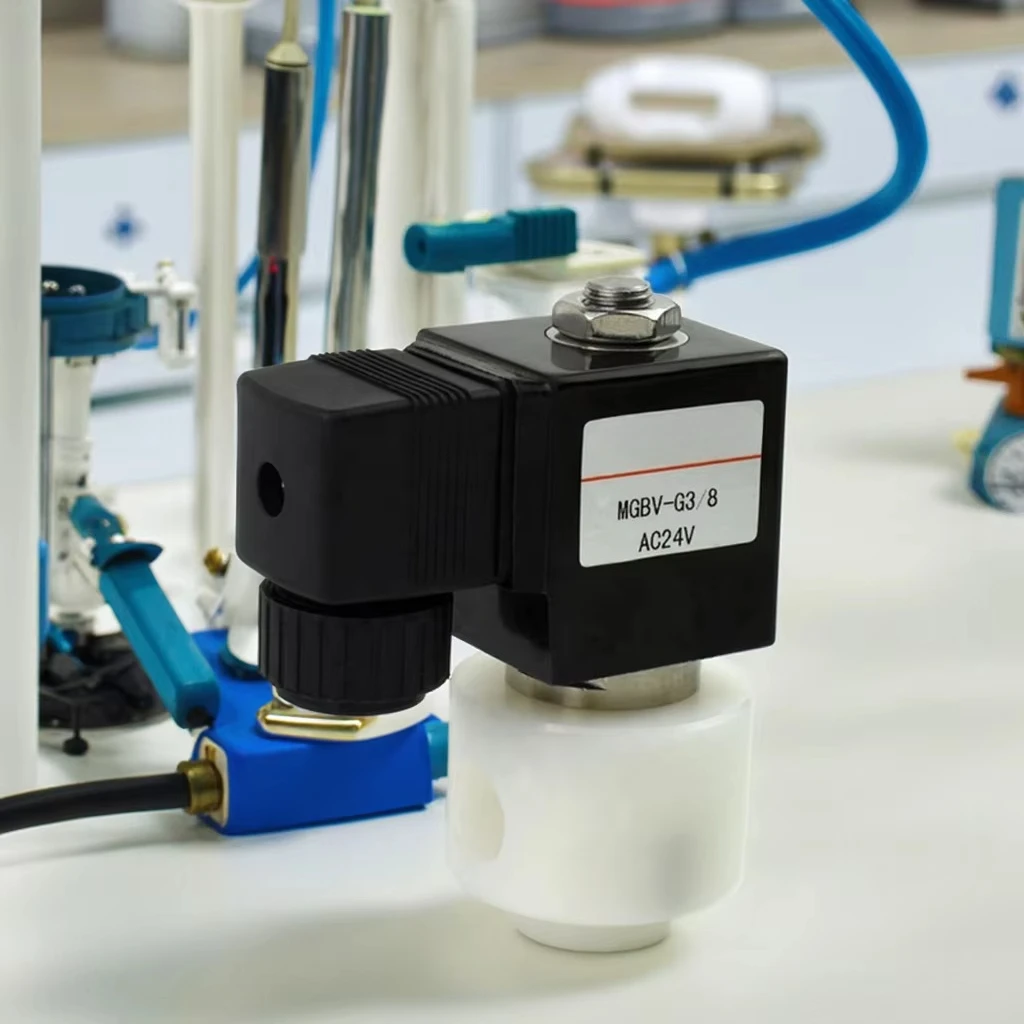 

High Quality Direct Acting Big Flow Solenoid Valve 3/8'' Food Grade Normally Closed Plastic Solenoid Valve Beer Solenoid Valve