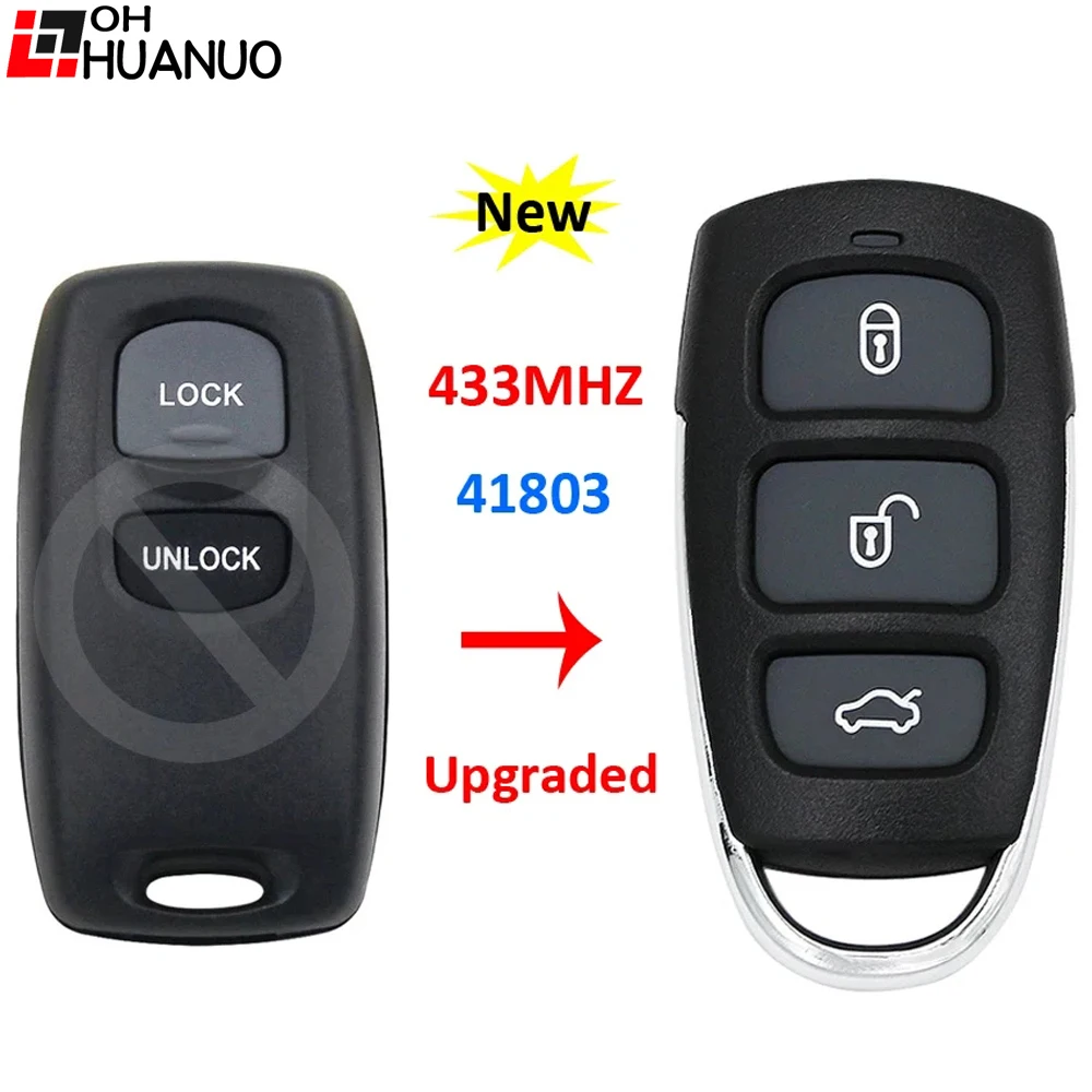 New Design Keyless Entry Remote Smart Car Key Fob 433Mhz for Mazda 2 6 2002 2003 2004 2005 Visteon Model No. 41803