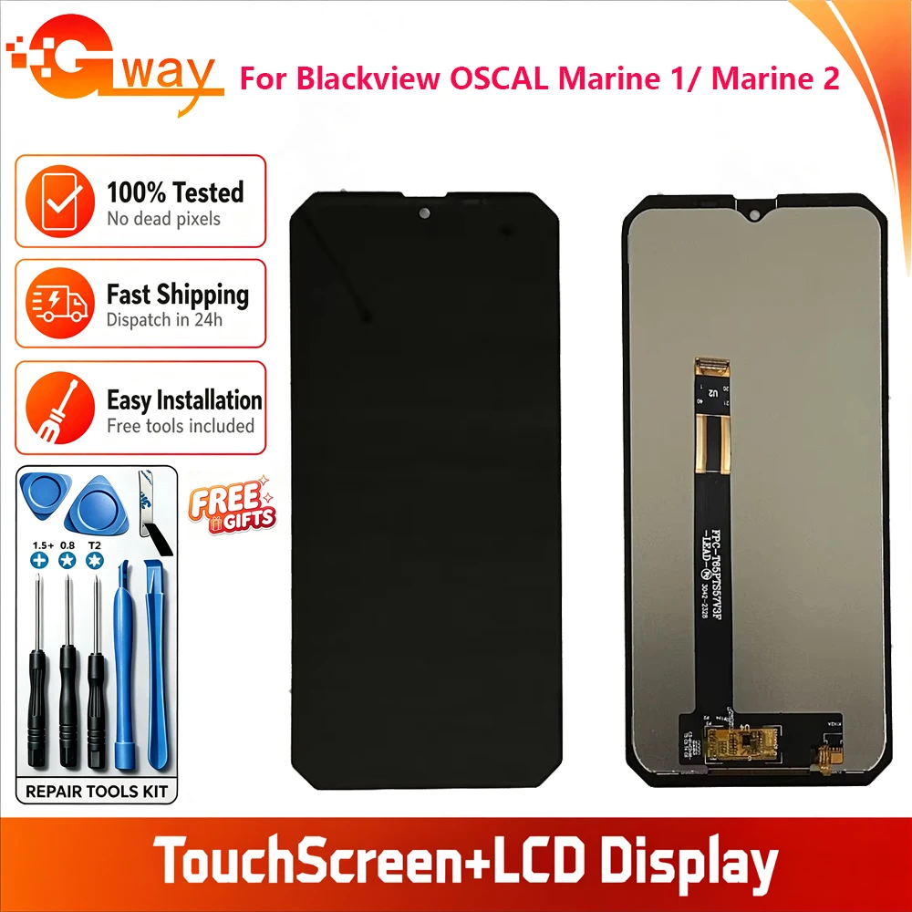 Original Touch Digitizer Screen For Blackview Oscal Marine 1 Marine 2  LCD Touch Replacement