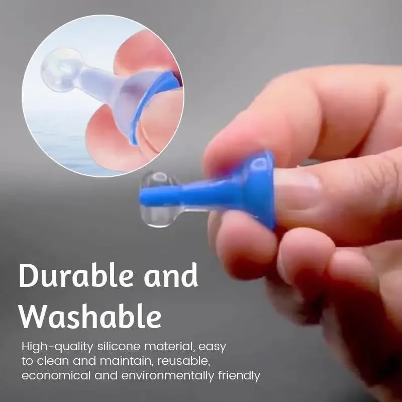 Waterproof Silicone Inflatable Ear Plugs for Noise Reduction, Sleep, Swimming and Travel; Reusable Sound Blocking Earplug Pair