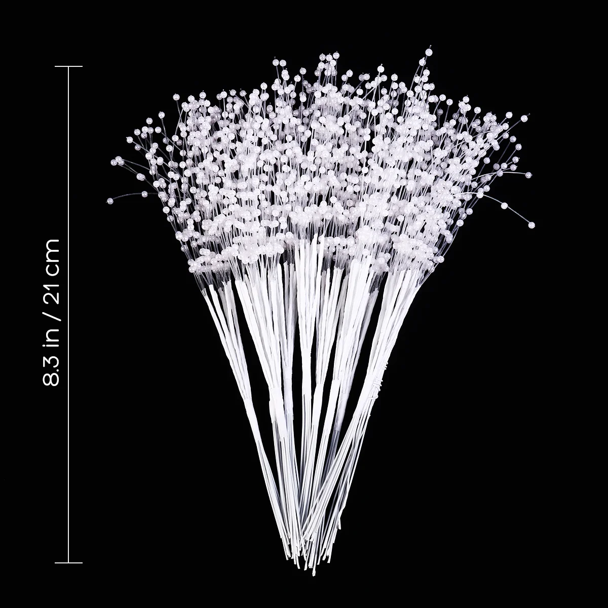 100 Pcs Wedding Pearl Decoration Bouquet Bridal Supplies Flower Decorations ABS Stick Vases for Flowers Bead