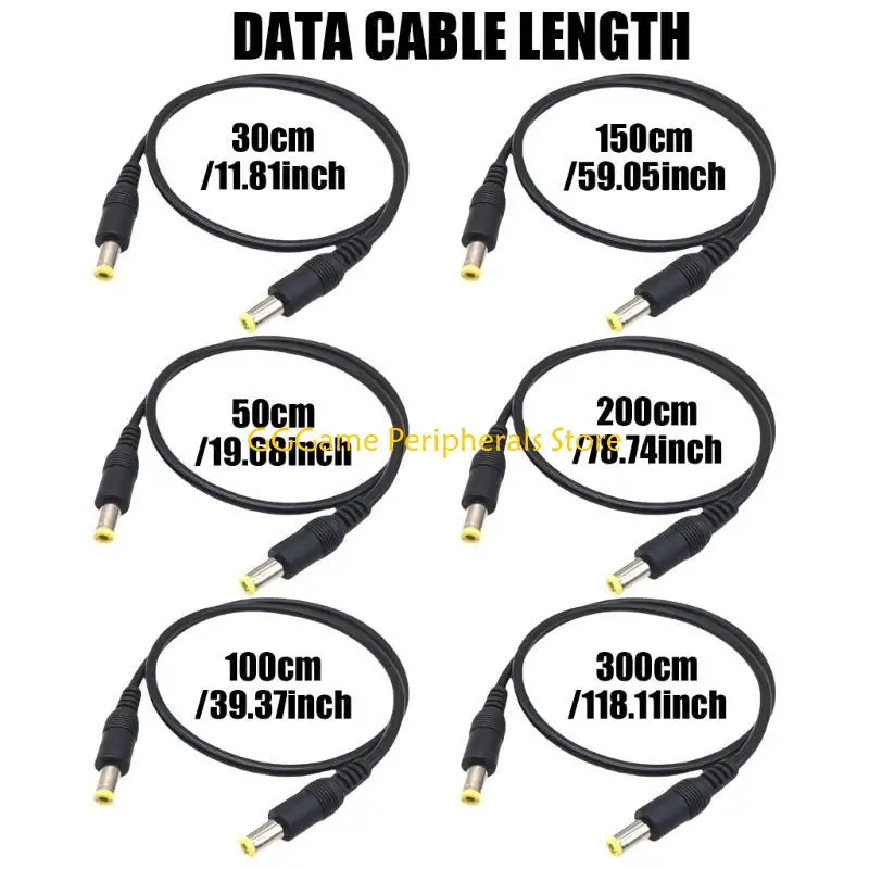 U55B Portable DC5.5mmx2.5mm Adapter Cable Cord for Routers UPS Camera and Surveillances Cameras Support 120W Fast Charging