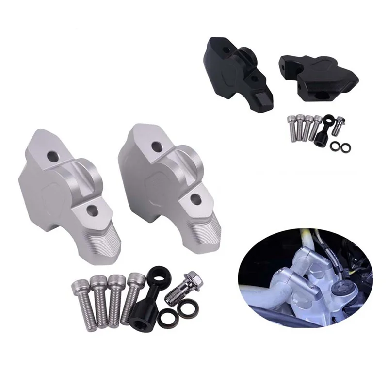 

Dependable-Motorcycle Accessories Handlebar Riser Drag Handle Bar Clamp Extend Adapter For BMW R1300GS R1300 GS