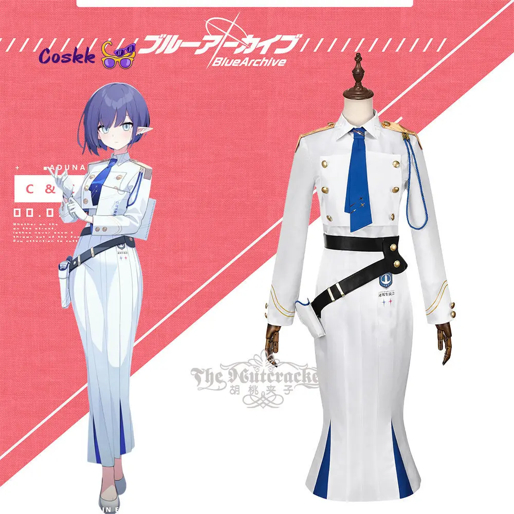 Disfraz de Cosplay de Aoi Oki del Juego Blue Archive, Traje para Halloween, Carnaval, Fiesta, Uniforme de Juego de Rol