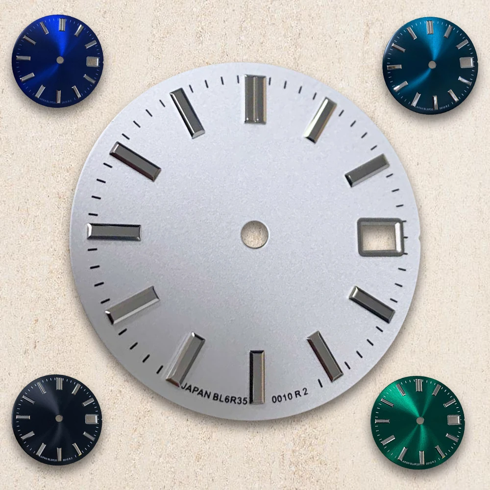 28.5mm GS Logo Dial Suitable For NH35/NH36/4R/7S Japanese Automatic Movement Watch Modification Accessories