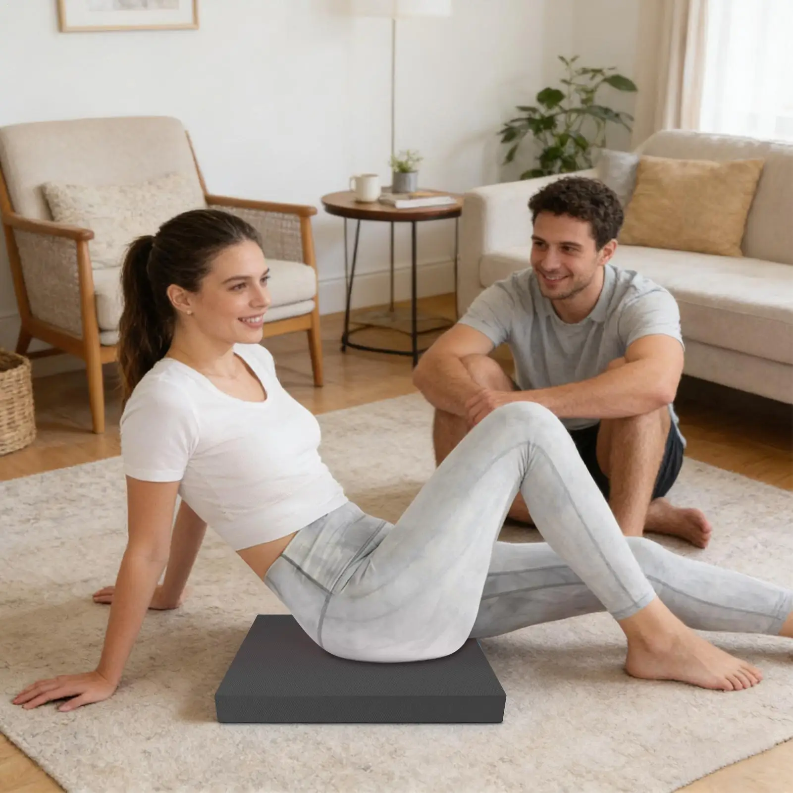 Stability Pad 50x40cm Thick Stability Mat Balance Foam Pad Exercise Equipment For Women Men Home Gym Indoor Floor Yoga Pilates
