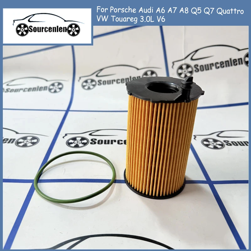 

059198405 Масляный фильтр двигателя для Porsche Audi A6 A7 A8 Q5 Q7 Quattro VW Touareg 3.0L V6 958.107.222.20,057 115 441 B 059115561D