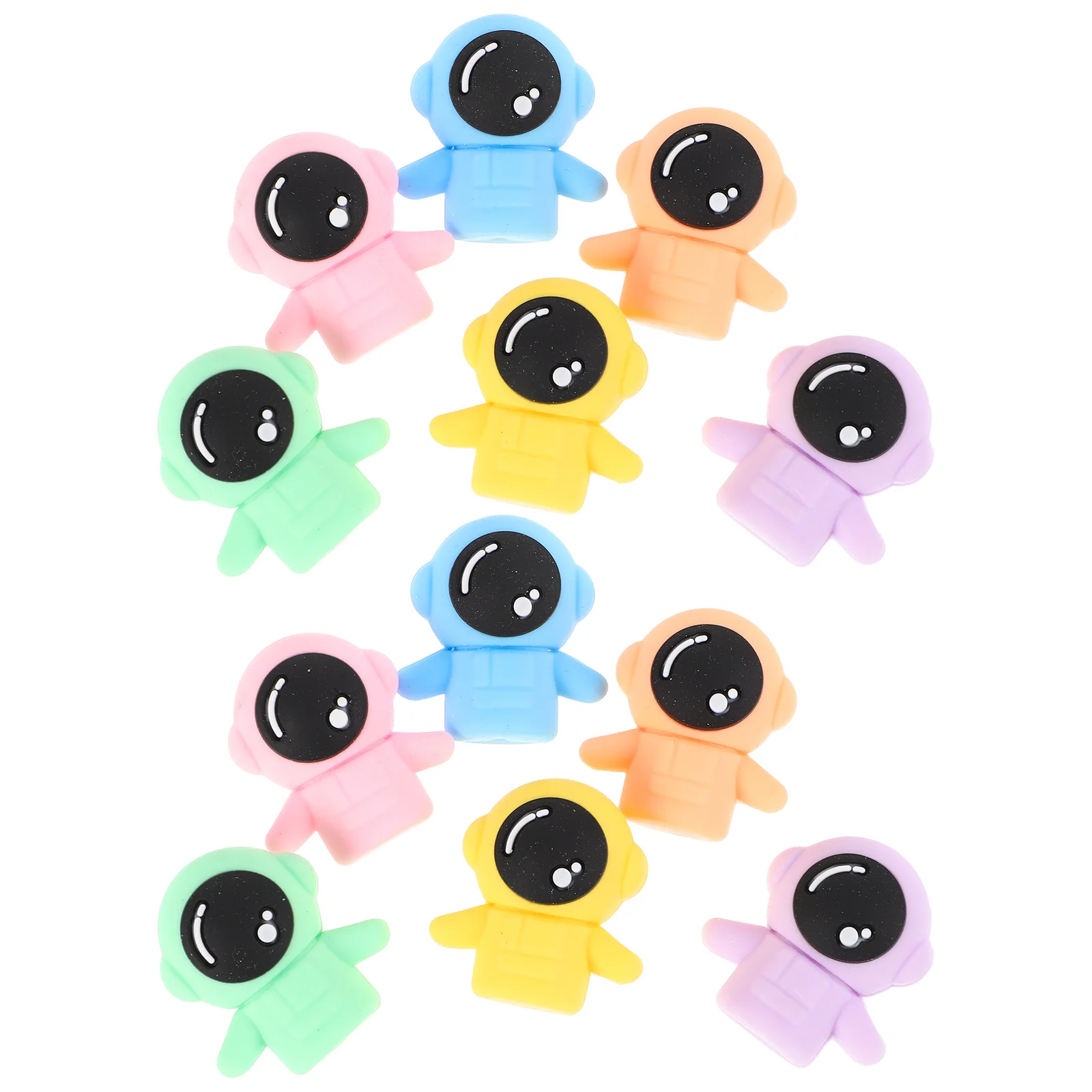 12 قطعة محايات رائد الفضاء ثلاثية الأبعاد الملونة الكرتون الفضاء تحت عنوان مجموعة ممحاة صغيرة اللوازم المدرسية هدايا الحفلات القرطاسية #6