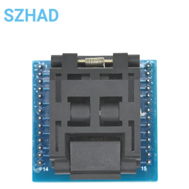 TQFP32 To DIP28 Adapter Socket LQFP32 Test Seat Support ATMEGA Series Plus Programmer