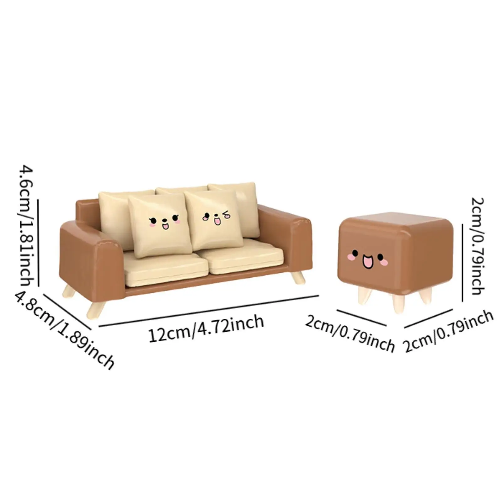 voor 1/6 1/12 Schaal Poppenhuizen Slaapkamer Landschap Benodigdheden Decor Poppenhuis Bank