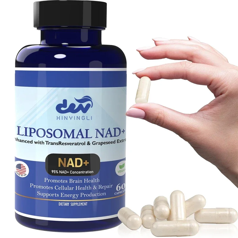 

Vegetarian Liposomal NAD+ Supplement for Energy Metabolism DNA Repair And Lifespan Support Non-GMO