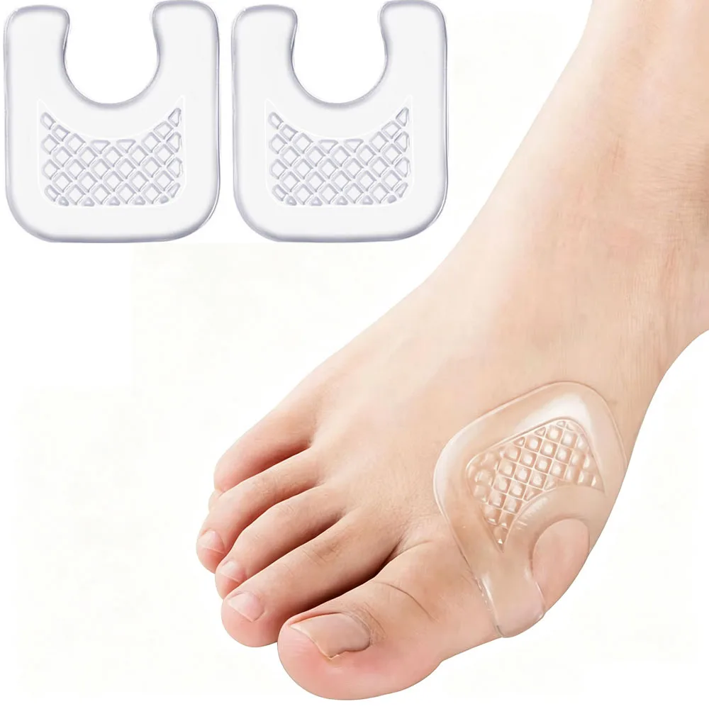 Waterproof Toe Cushions U-Shaped Gel Callus Pads from Rubbing Reusable Foot Corn Sticker Calluses Protector