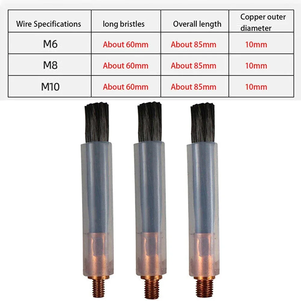 Cepillo de decapado de soldadura, peluca TIG, cepillo MIG M6 M8 M10, limpieza de cubierta, limpiador de soldadura, cepillo de fregado, herramientas de limpieza de soldaduras