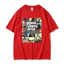 2024 Grand Theft Auto Vice City Print T-Shirts GTA Game Men Women Casual T Shirt Harajuku Unisex Tees Tops Clothing