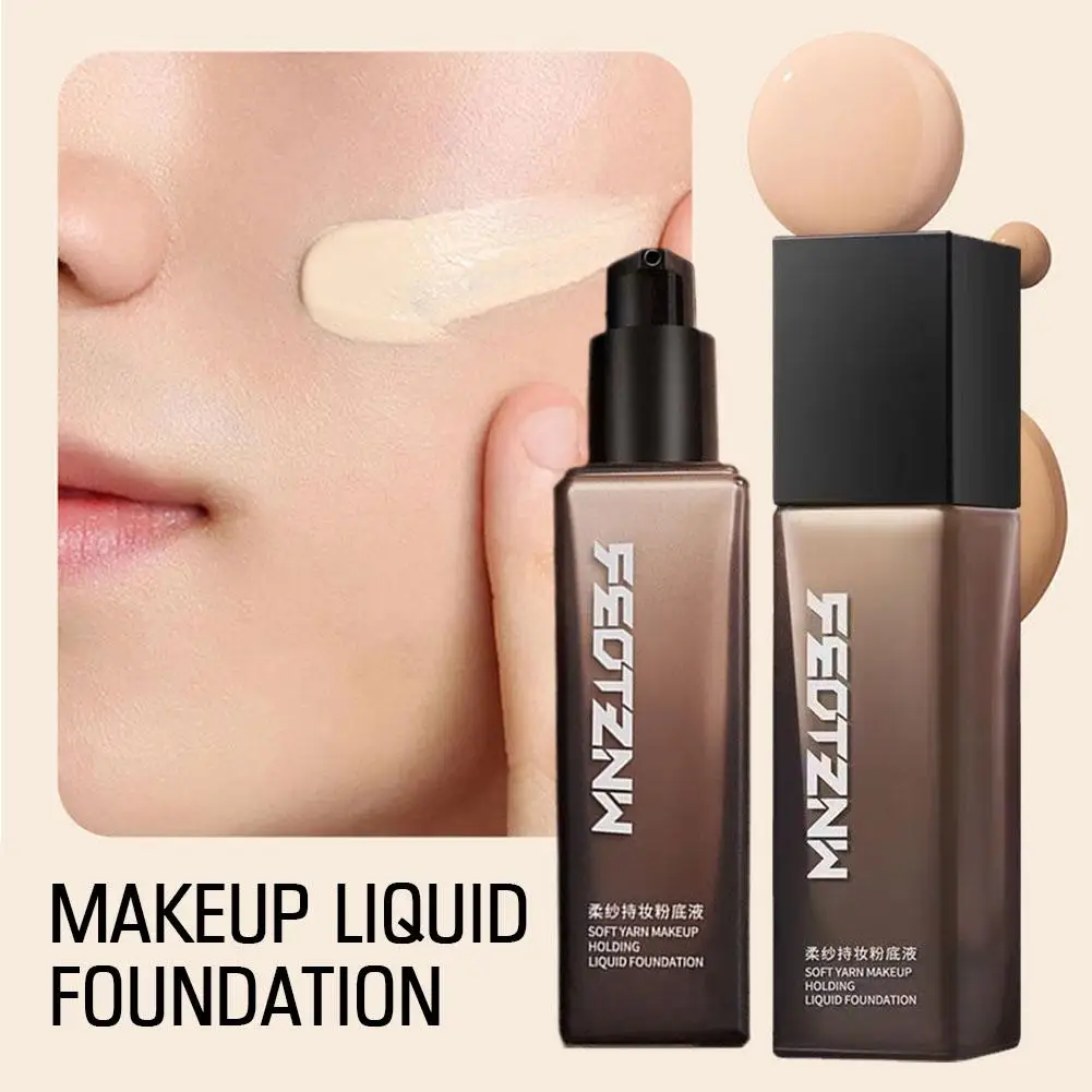 Vrouwen Vloeibare Foundation Make-Up Natuurlijke Witte Langwear Dekking Volledige Concealer Hydraterende Waterdichte Vloeibare Foundation Face C I7a0