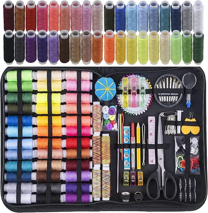 27/67/128/172pcs/set DIY Mini Sewing Kits Multifunctional Sewing Box Set for Home Use Hand Sewing Embroidery Thread Tool Kit