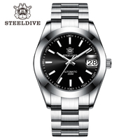 STEELDIVE Diver Watch SD1934 Retro Water Ghost Sapphire NH35 Men Automatic Mechanical Watches 20Bar Waterproof Luminous