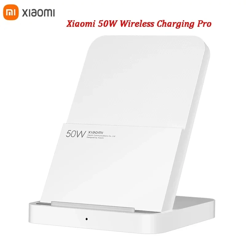 Original Xiaomi 50W Pro Vertical Air-cooled Wireless Charging Fast Charging Qi Stand for Xiaomi 13 Pro/12S Ultra/10 New