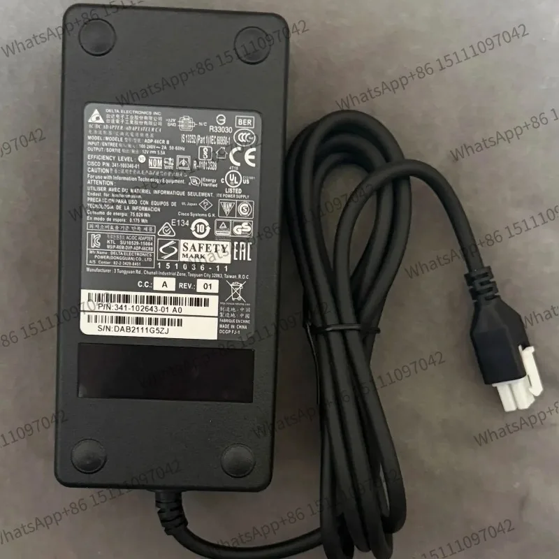 Suitable for Cisco 891F/892F four-hole plug ADP-66CR B 341-100346-01 power adapter