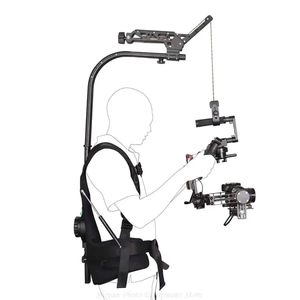 YELANGU Professional 3 Axis Gimbal Handheld Stabilizer B1 Steadycam + Secerene a Set Max Loading Weight 18kg