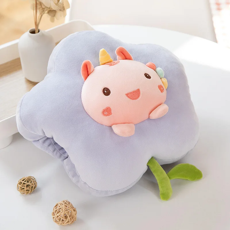 Children's Cute Animal Flower Warm Hand Pillow Can Handle Winter Plush Toy Girl Warm Hand Hug Gift P6