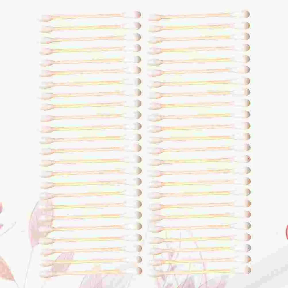 300 Stück Wattestäbchen Make-up-Entferner Stick Holztupfer Baby Doppelköpfe