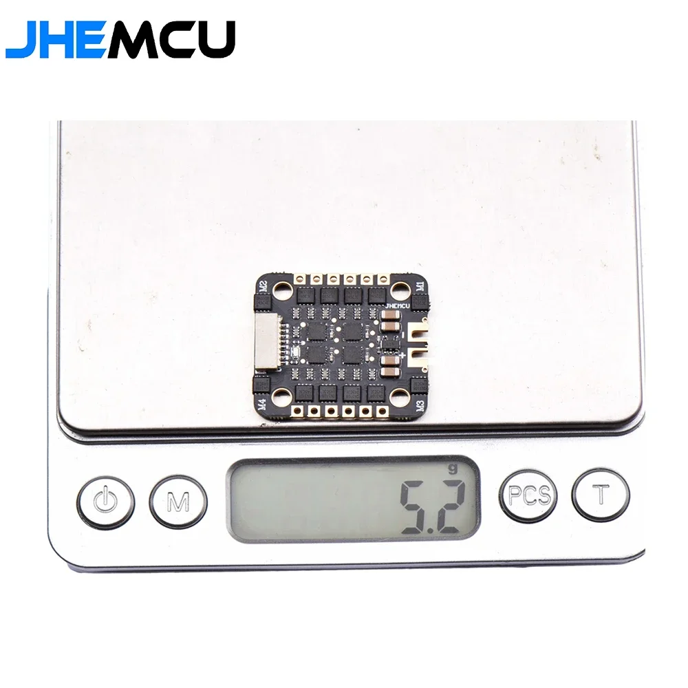 JHEMCU EM40A BLHELI_S DShot600 Hole Distance 20mm 2-6S 4in1 Brushless ESC Suitable for RC FPV Racing Freestyle Micro Drones