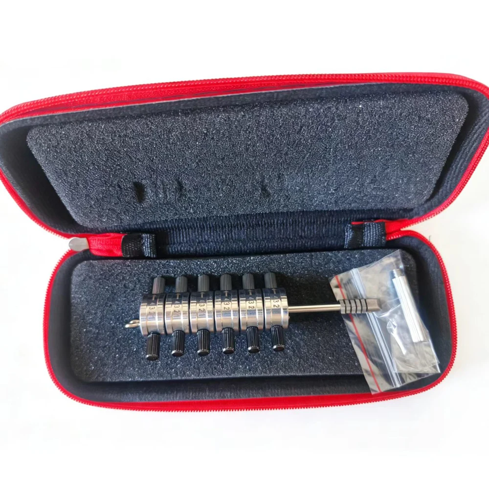 Top Quality HUK 6-Cut Premium Tibbe Locksmith Tools HUK FO21 Premium Tibbe Lock Opening and Decoding Tool for Ford Decoding Lock
